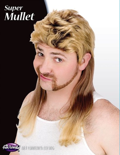 Super mullet wig adult - mullet,